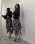 SKIRT ALGODON MARRONE