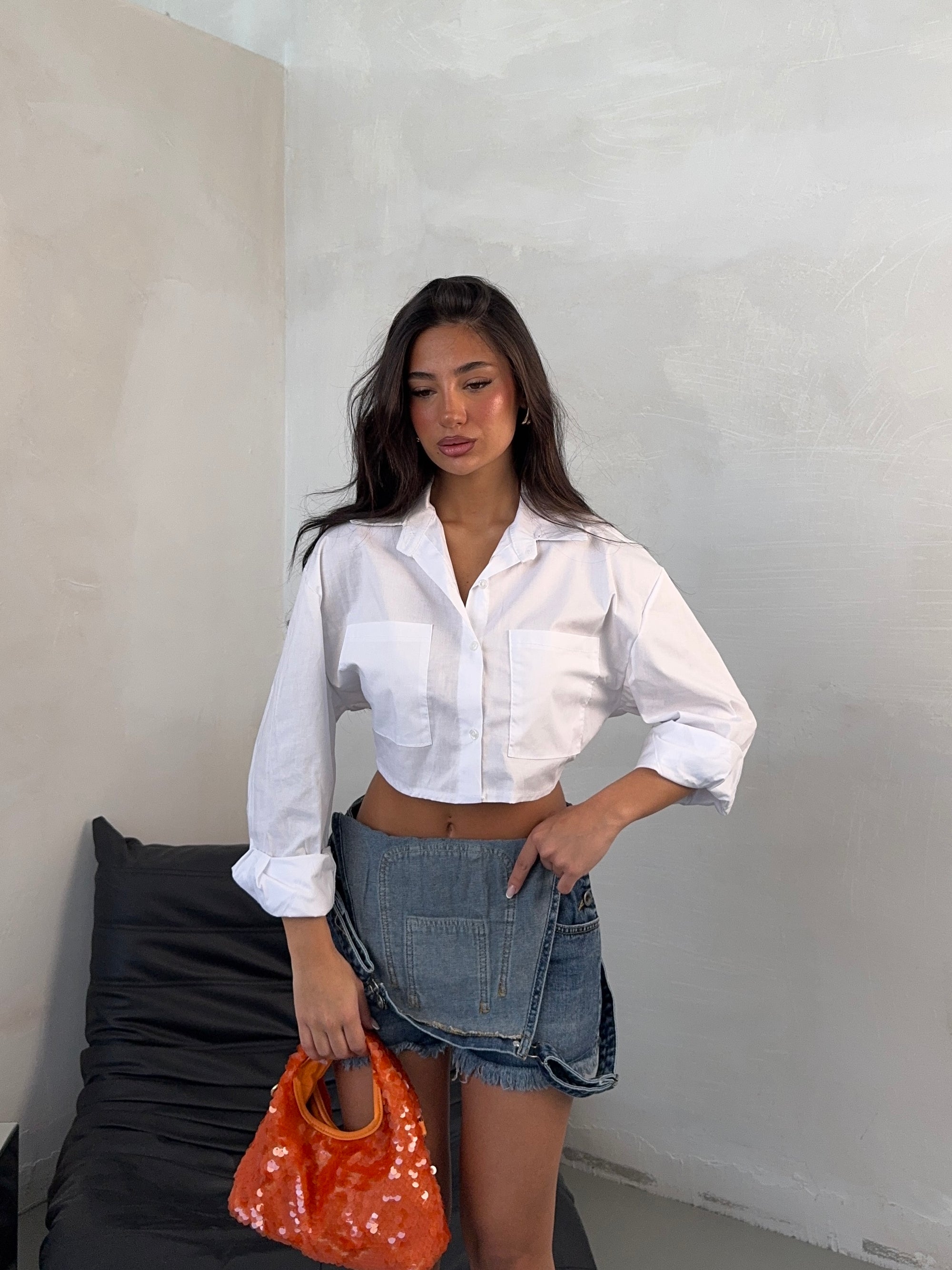 CAMICIA CROP UNI