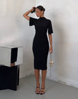 DRESS MIDI NERO