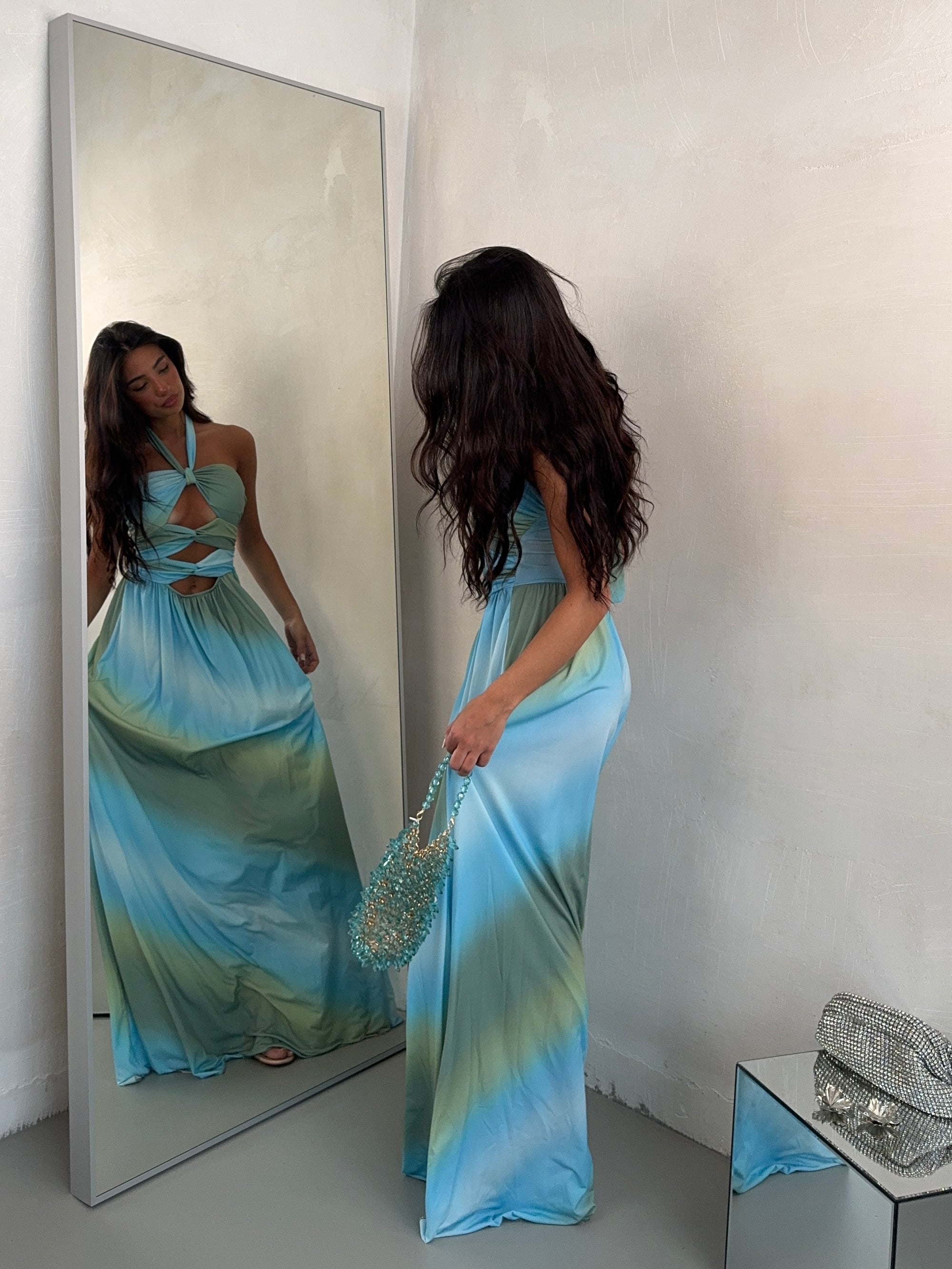 DRESS GIACARTA AZZURRO