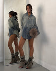 CAMICIA FAKE DENIM