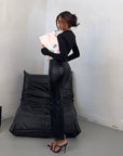 LONGUETTE LEATHER NERA