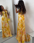 DRESS PLUMA GIALLO