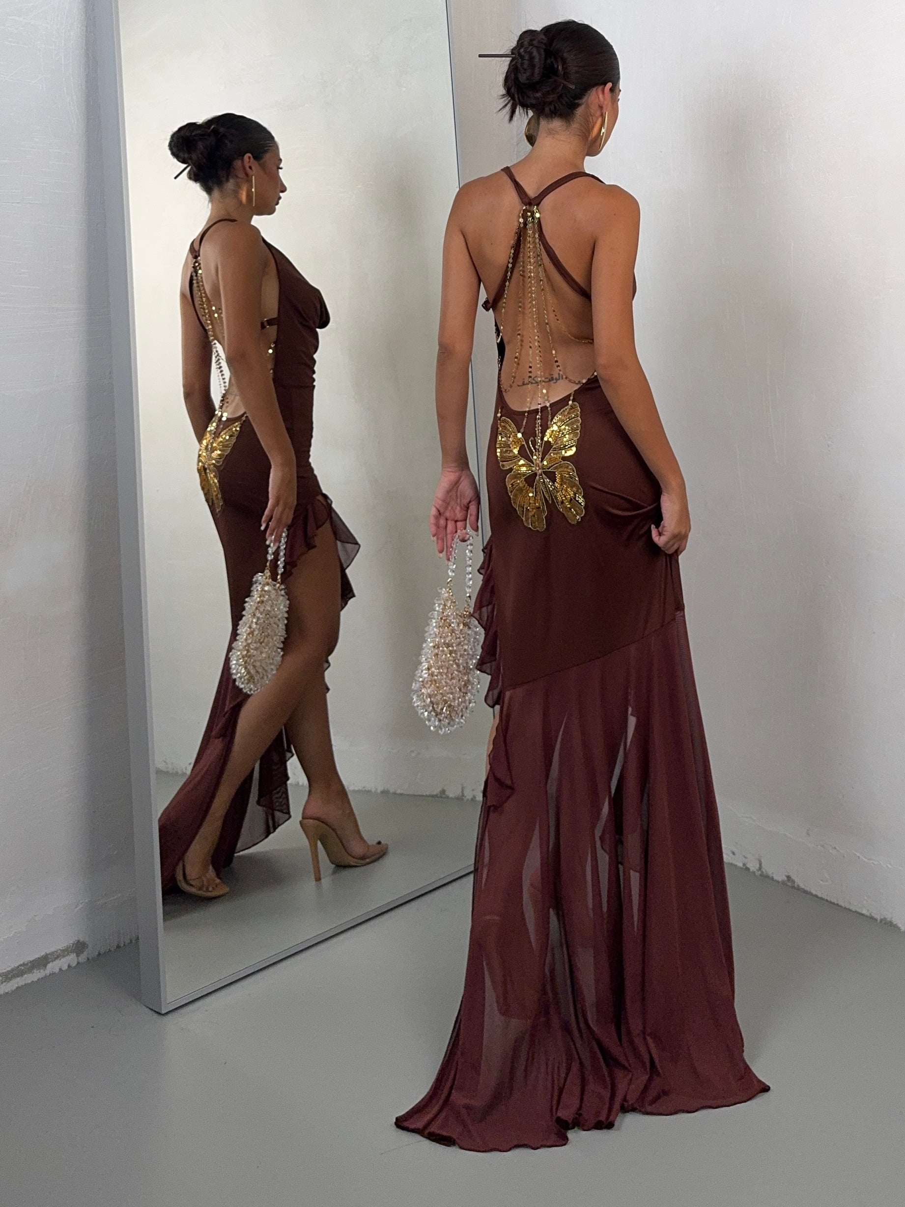 DRESS ALEXIS RUGGINE