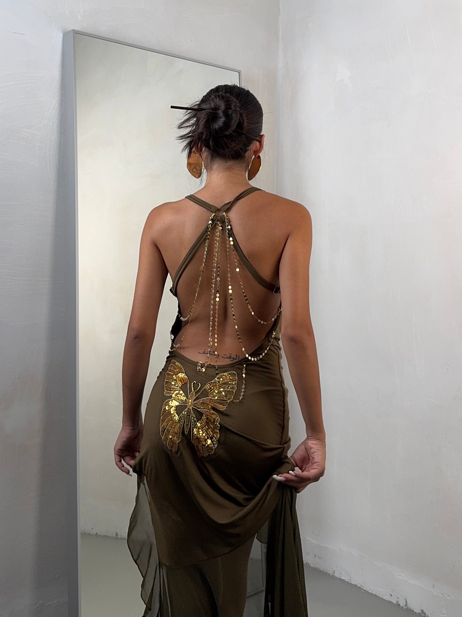 DRESS ALEXIS VERDE MILITARE