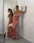 COORD LOLA FLOWER ORANGE