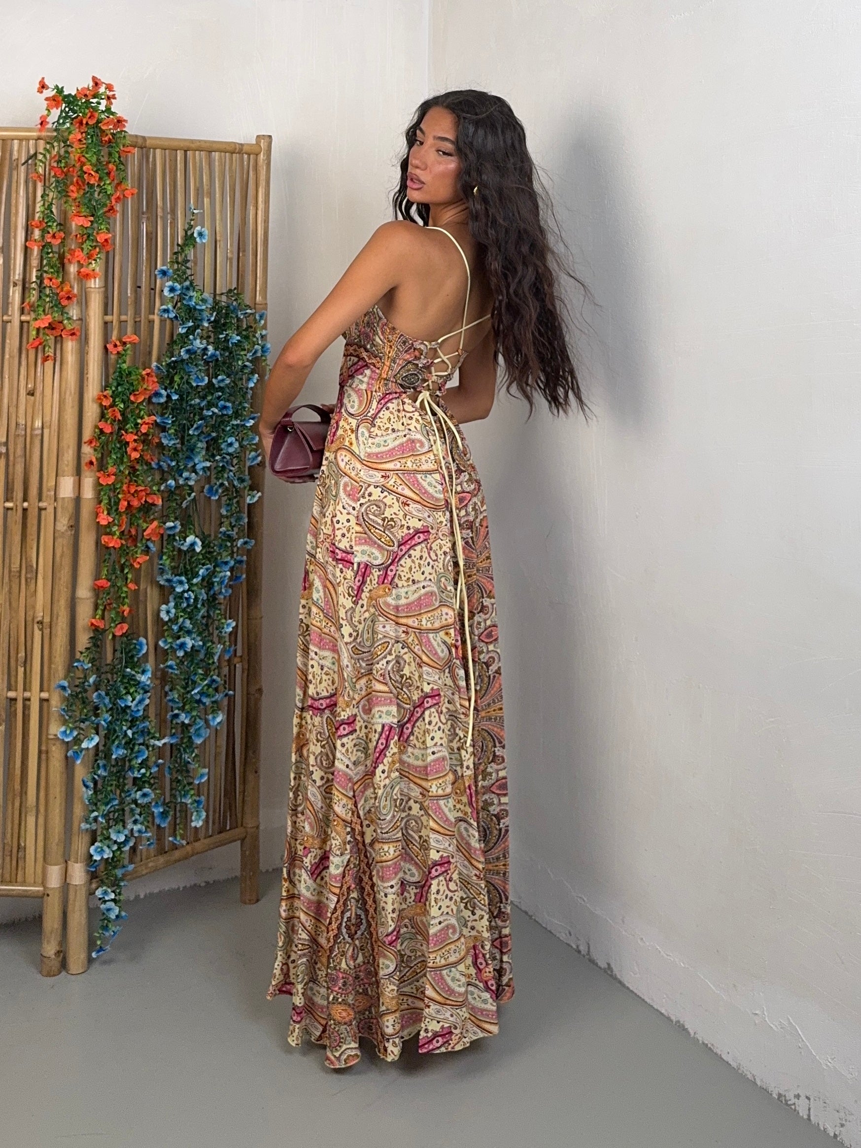 DRESS AMALFI MIX GIALLO