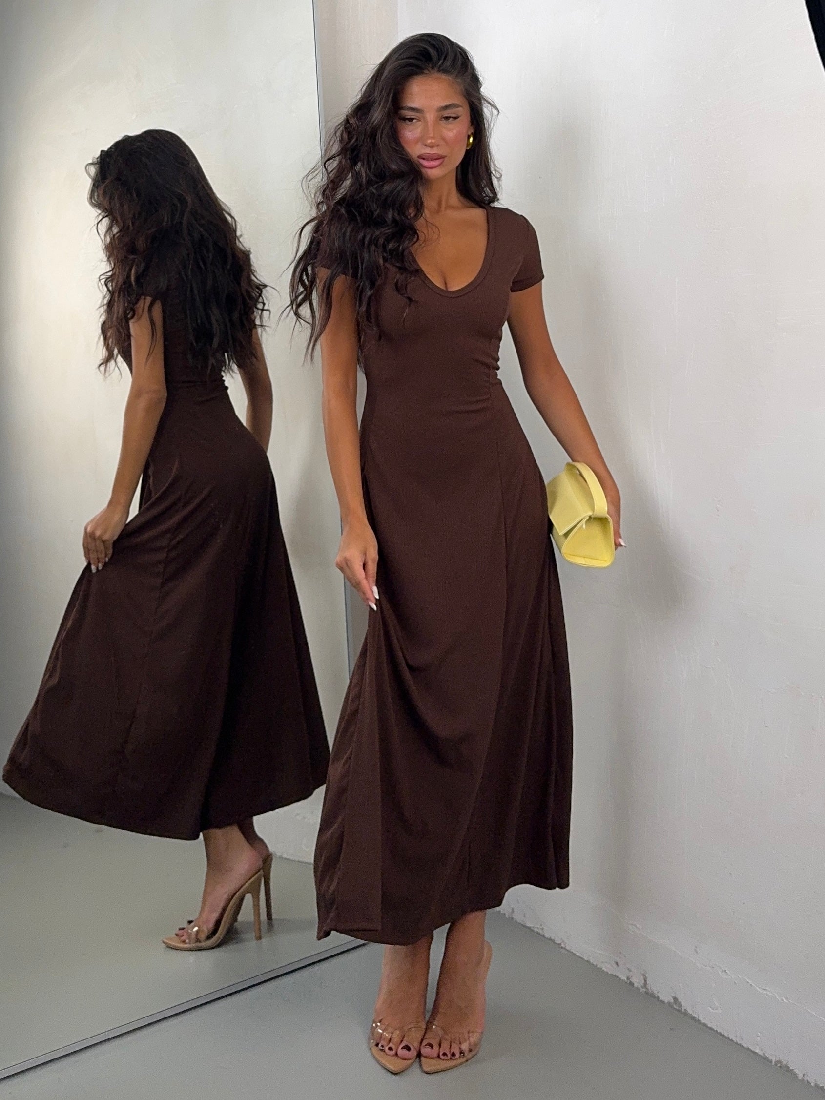 DRESS COSTINA CAFE