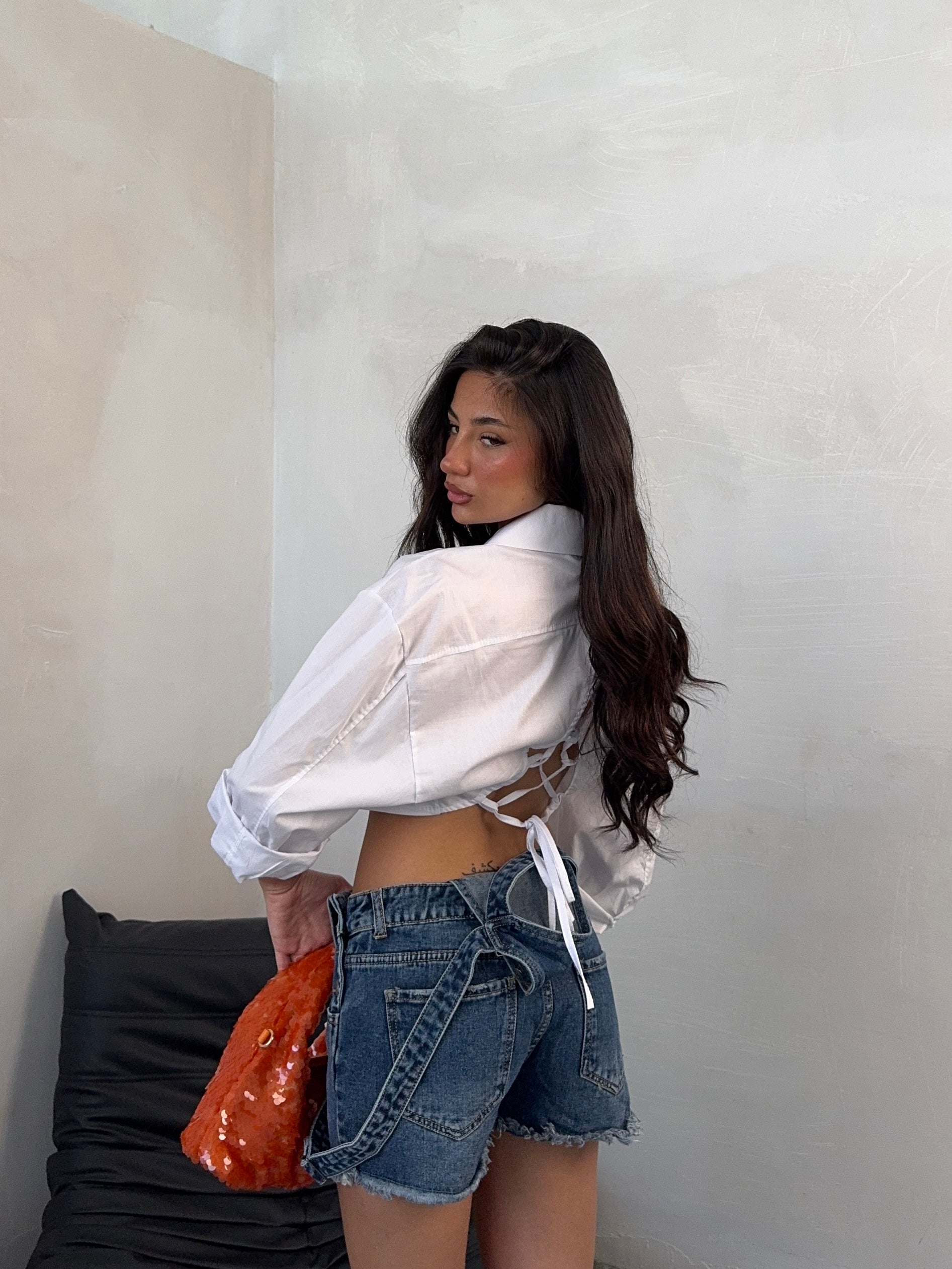 CAMICIA CROP UNI