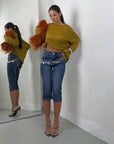 JEANS CAPRI DENIM
