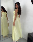 MAXIDRESS GILI GIALLO