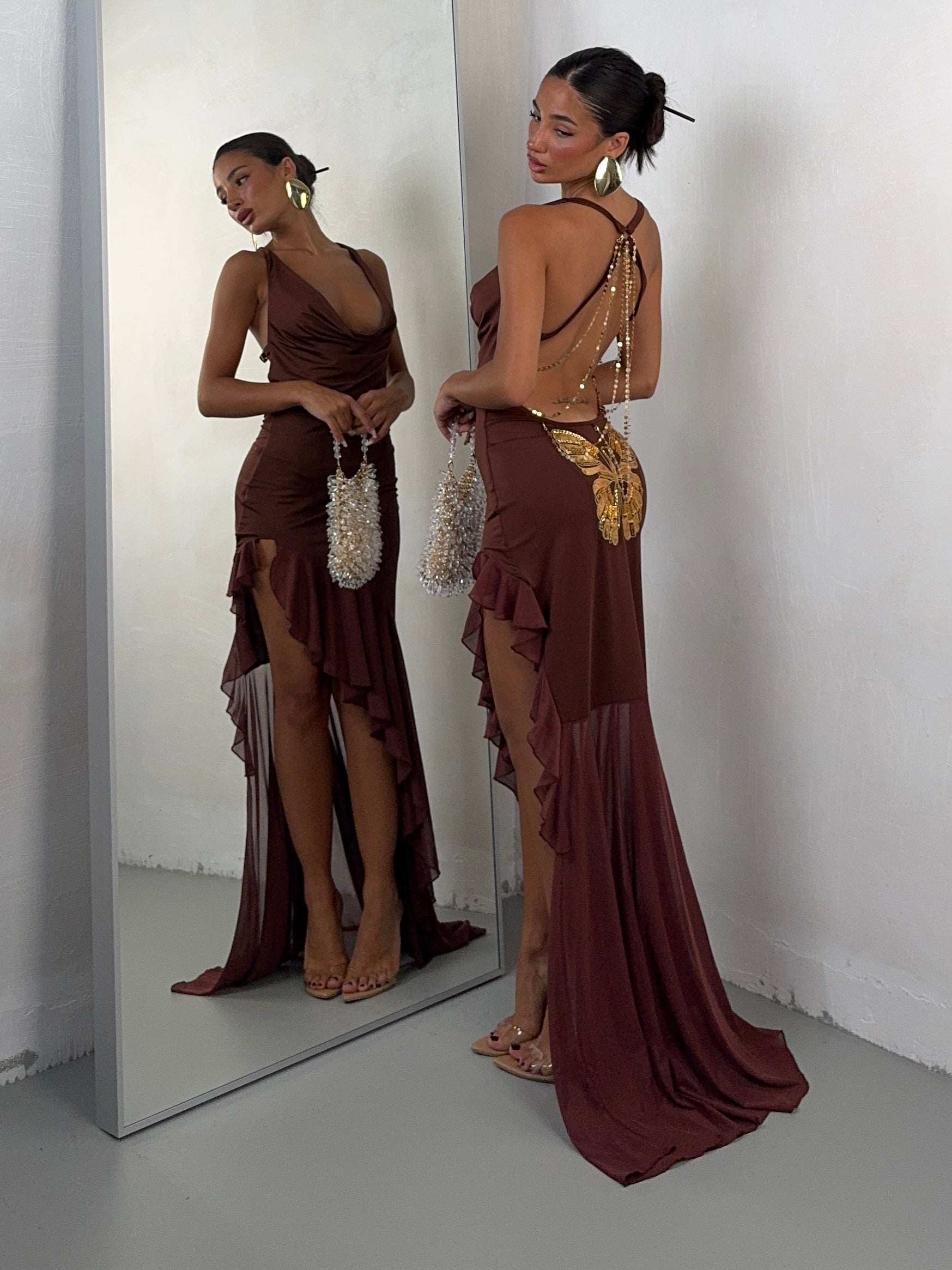 DRESS ALEXIS RUGGINE
