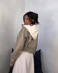 JACKET HOODIE BEIGE