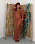 DRESS RUBY LUREX
