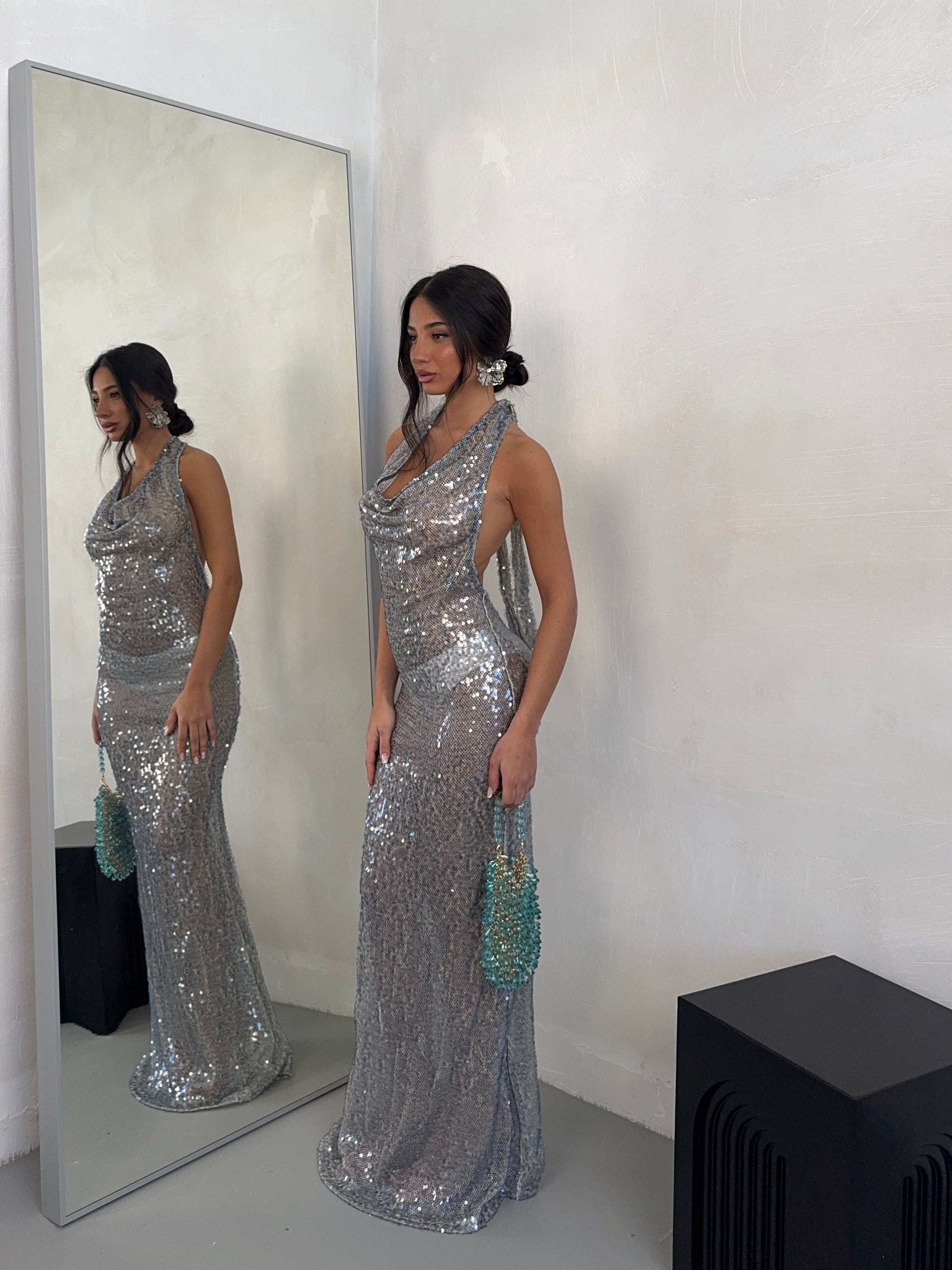DRESS COCO GRIGIO