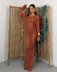 DRESS RUBY LUREX