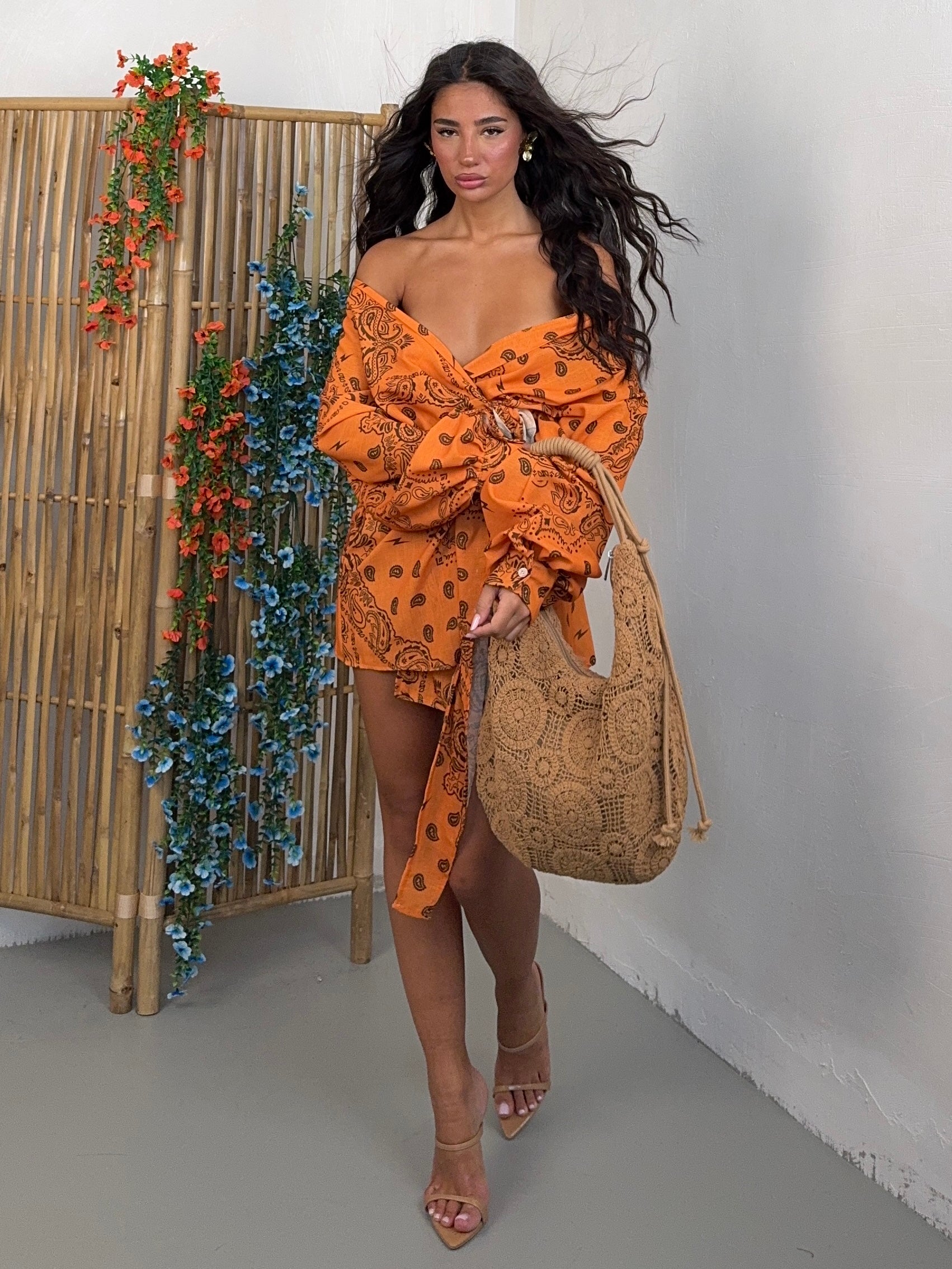 DRESS PORTOFINO PAISLEY ARANCIO