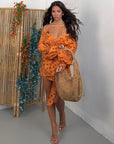 DRESS PORTOFINO PAISLEY ARANCIO