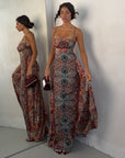 DRESS AMALFI MIX ROSSO
