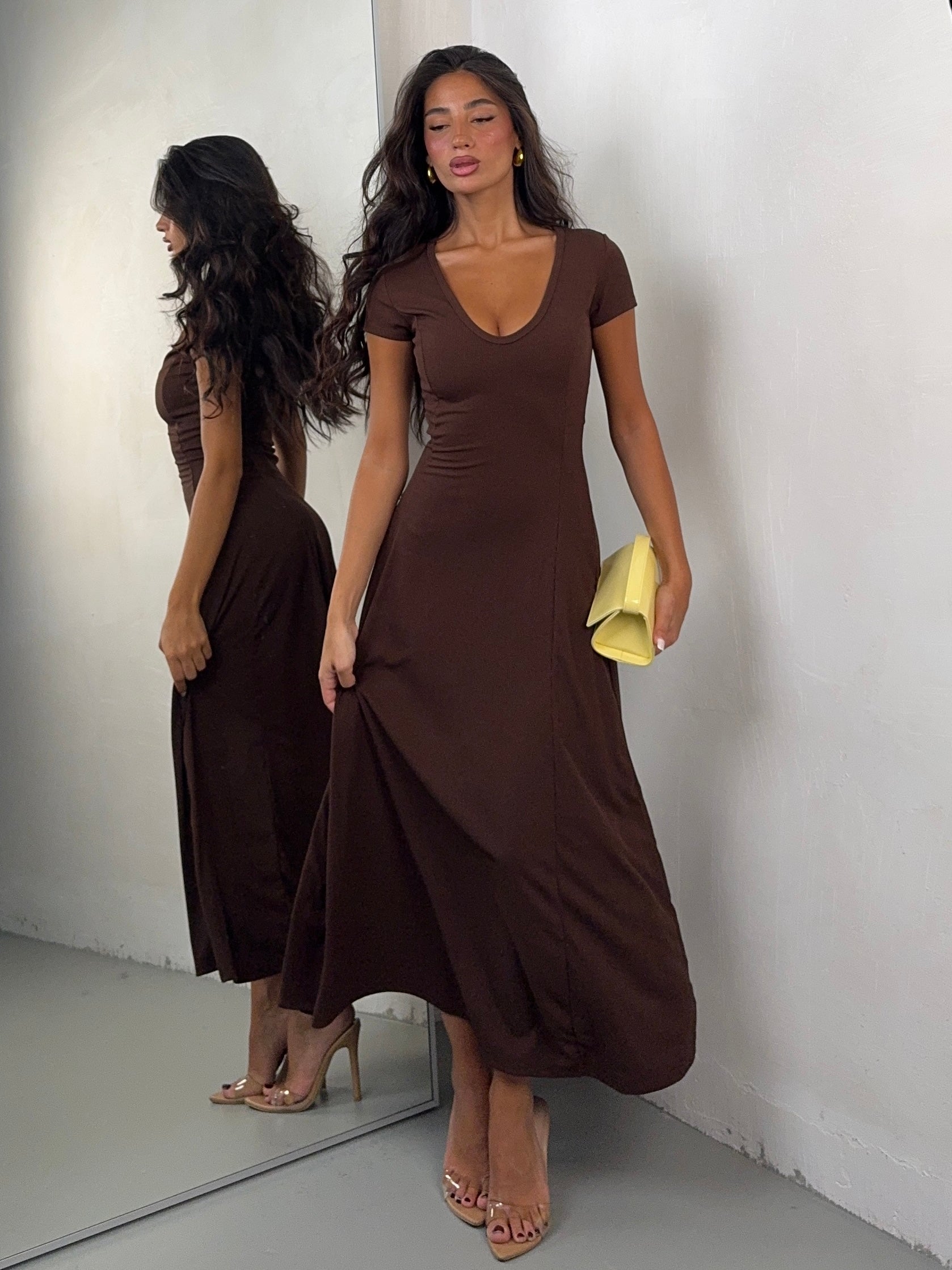DRESS COSTINA CAFE