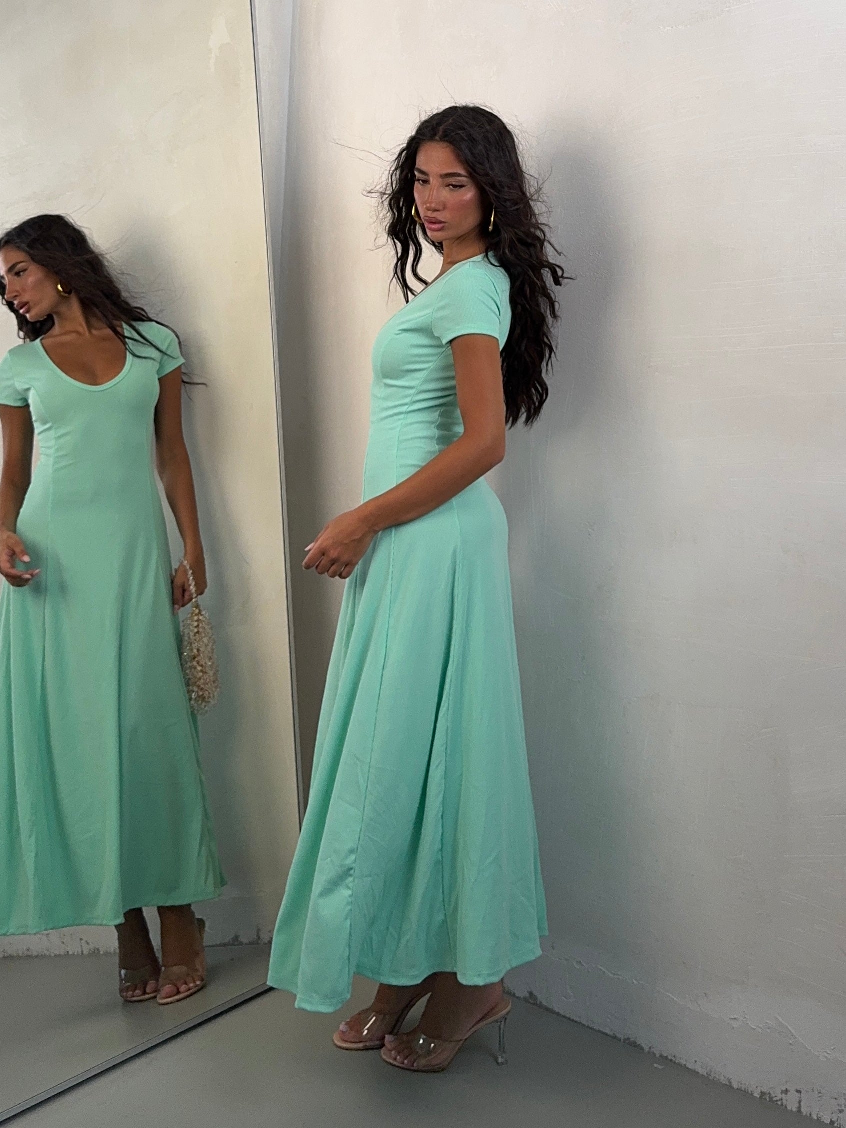 DRESS COSTINA TORQUOISE