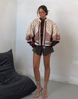 CARDIGAN PAISLEY BEIGE