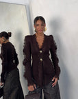 CARDIGAN TRANSYLVANIA MARRONE