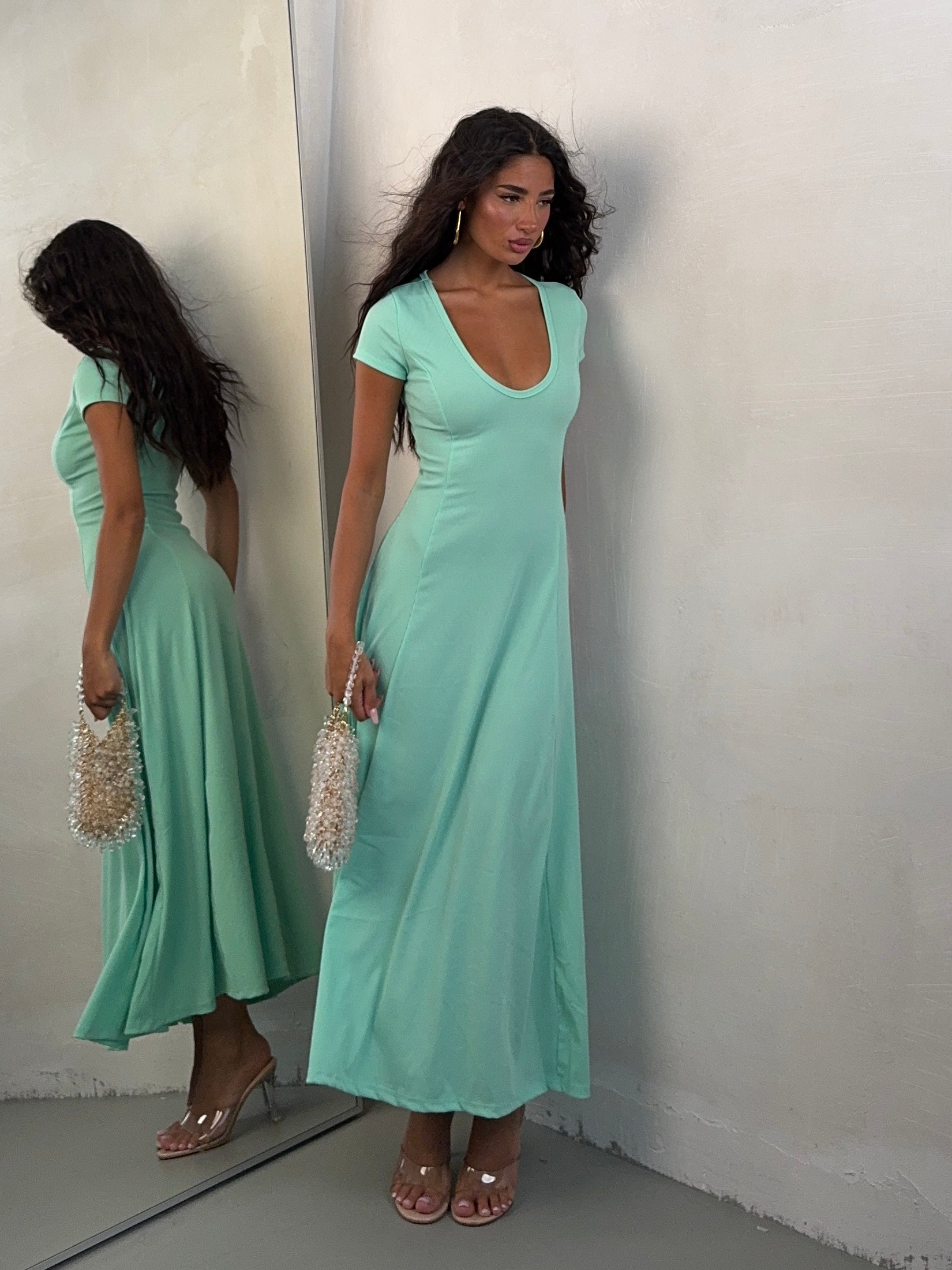 DRESS COSTINA TORQUOISE