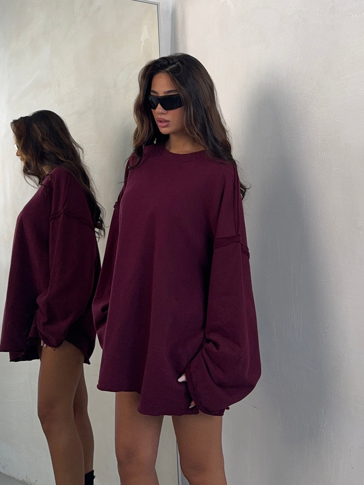 LONGSLEEVE BURGUNDY