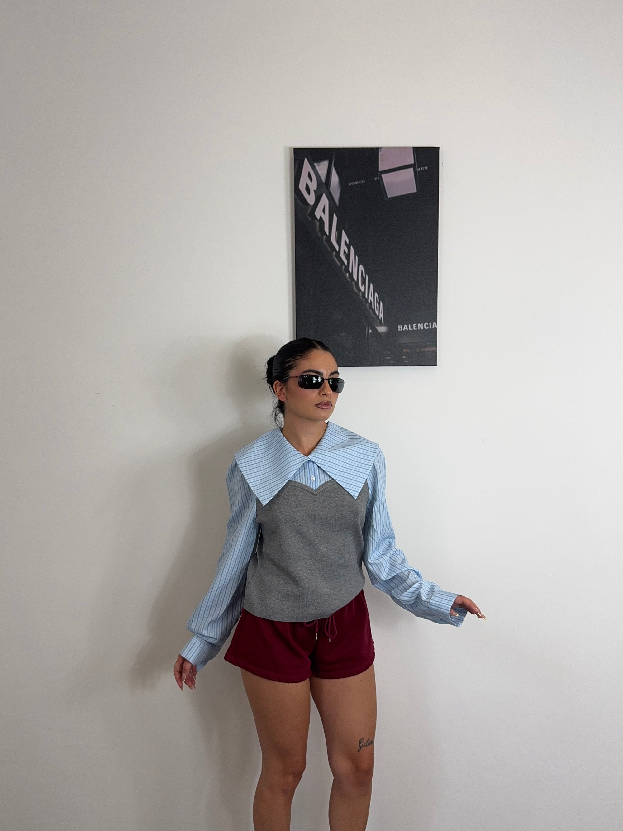 mini shorts SAINT cherry