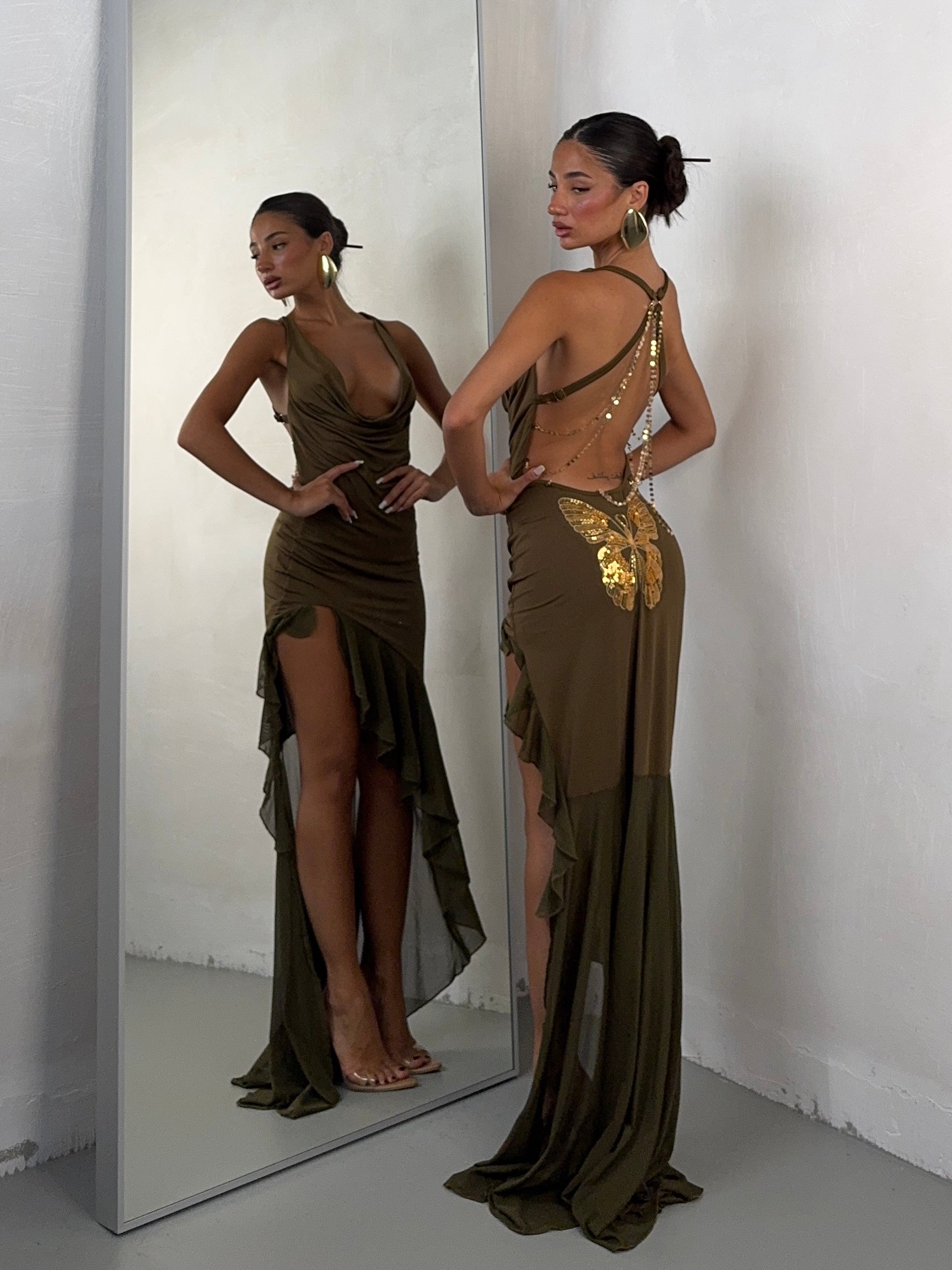 DRESS ALEXIS VERDE MILITARE