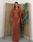 DRESS RUBY LUREX