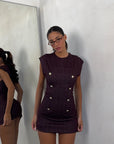 MINIDRESS SUITS BORDEAUX