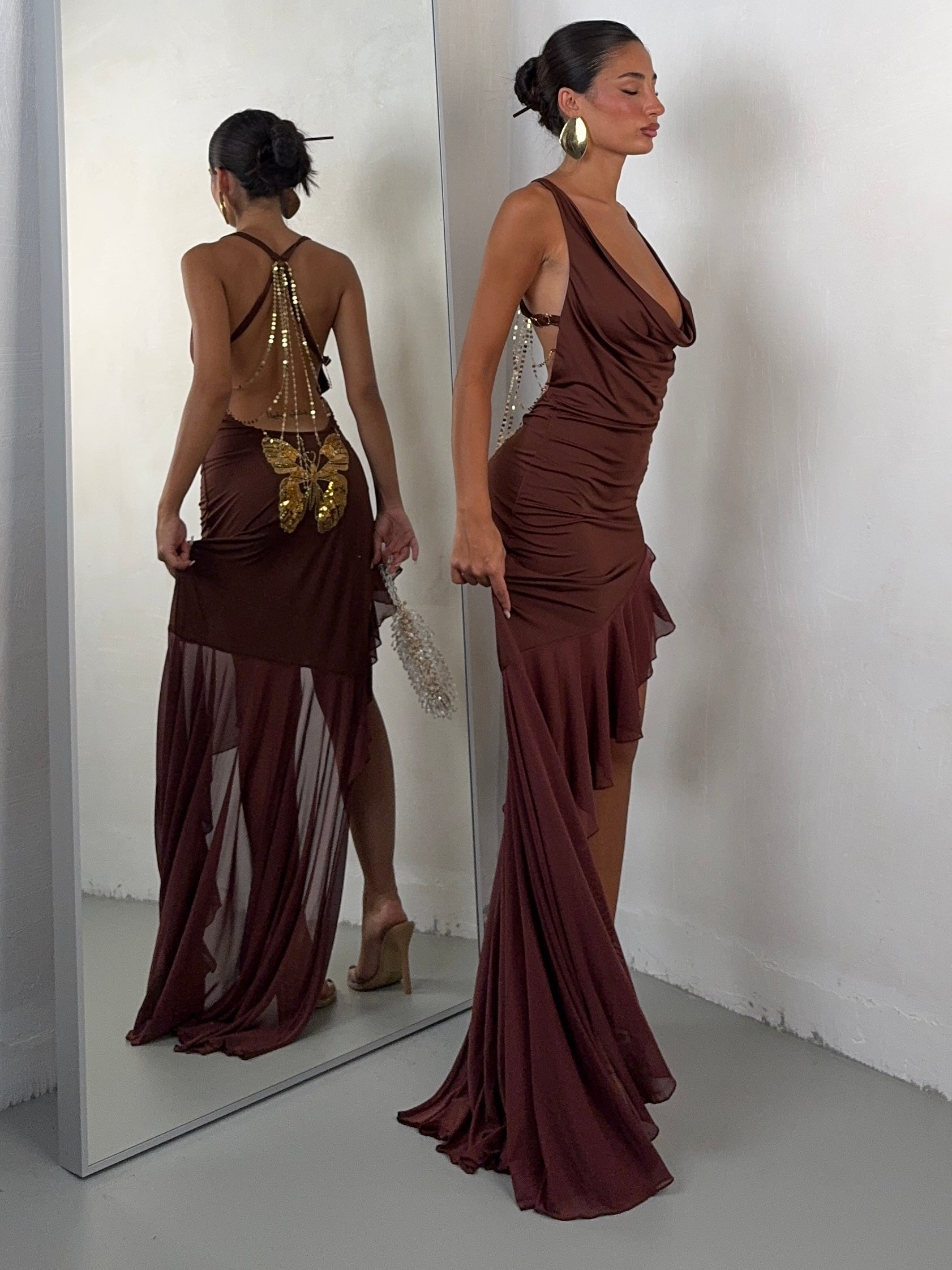 DRESS ALEXIS RUGGINE