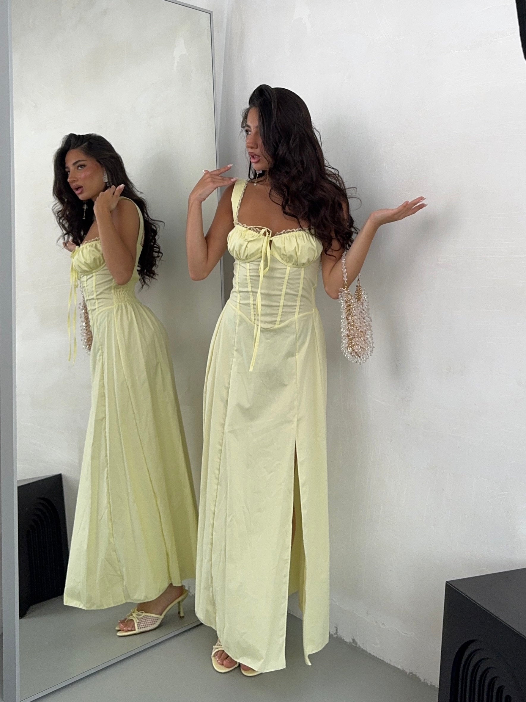 MAXIDRESS GILI GIALLO