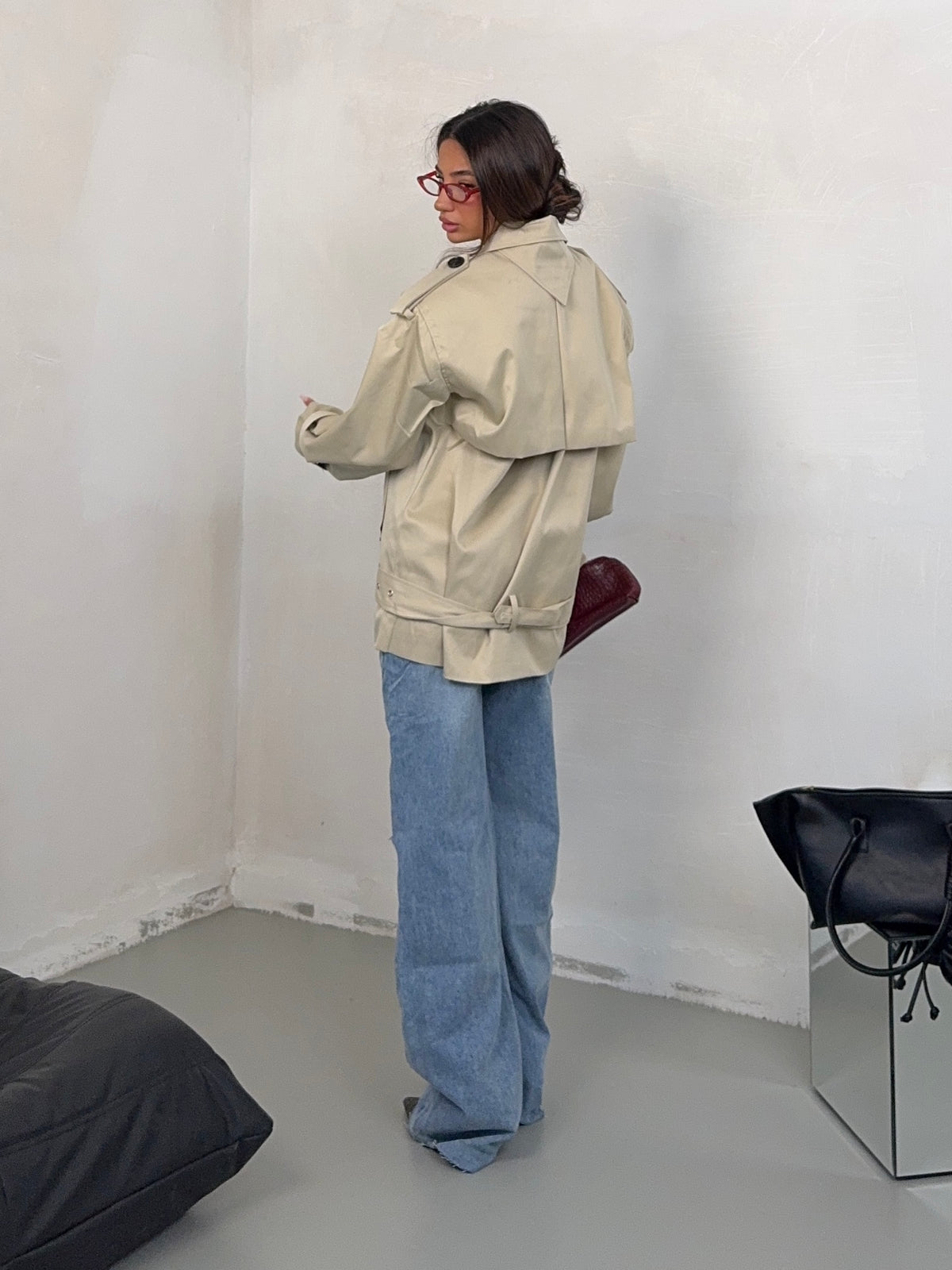 TRENCH APRICOT BEIGE