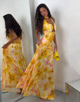 DRESS PLUMA GIALLO