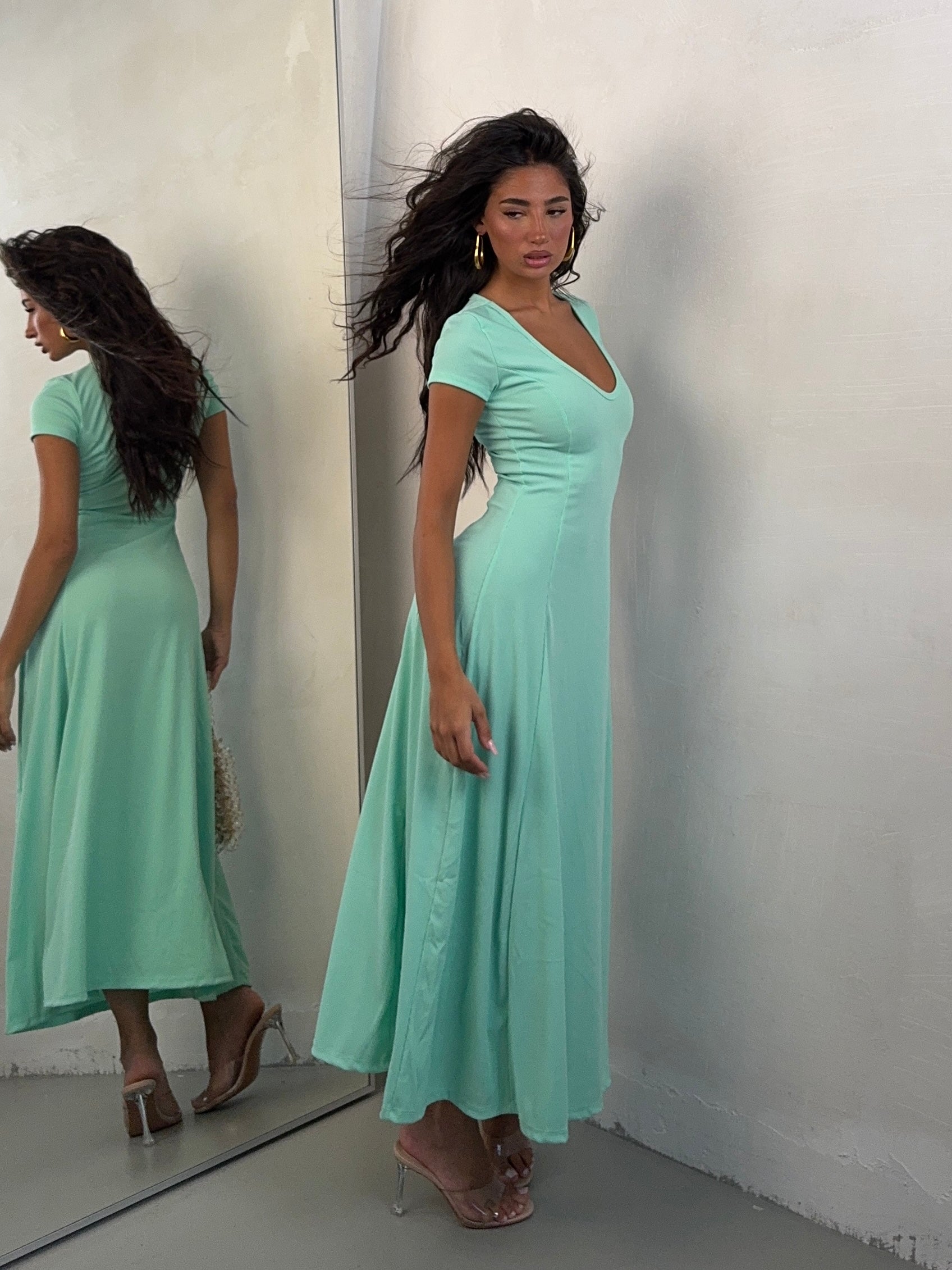 DRESS COSTINA TORQUOISE