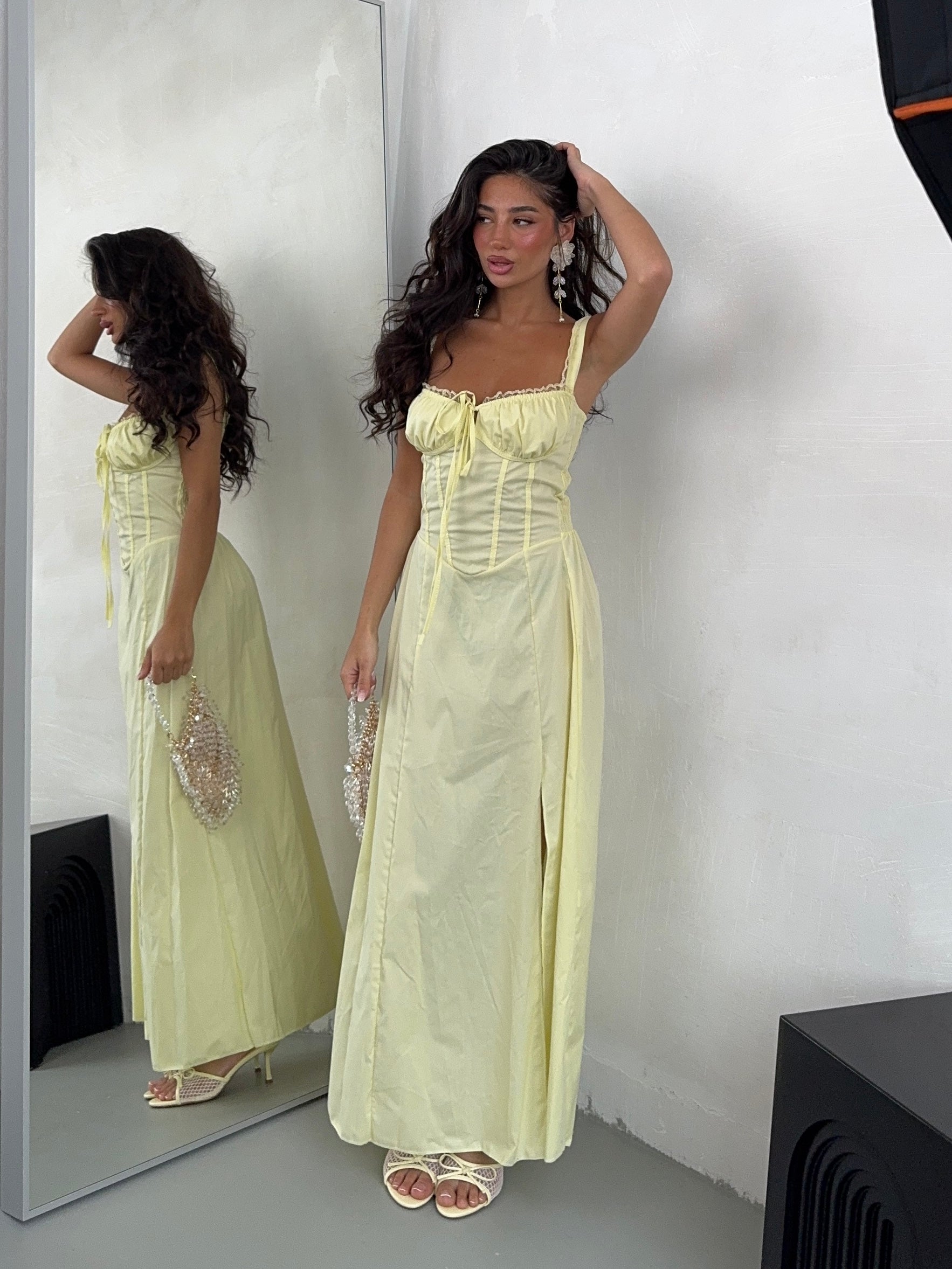 MAXIDRESS GILI GIALLO