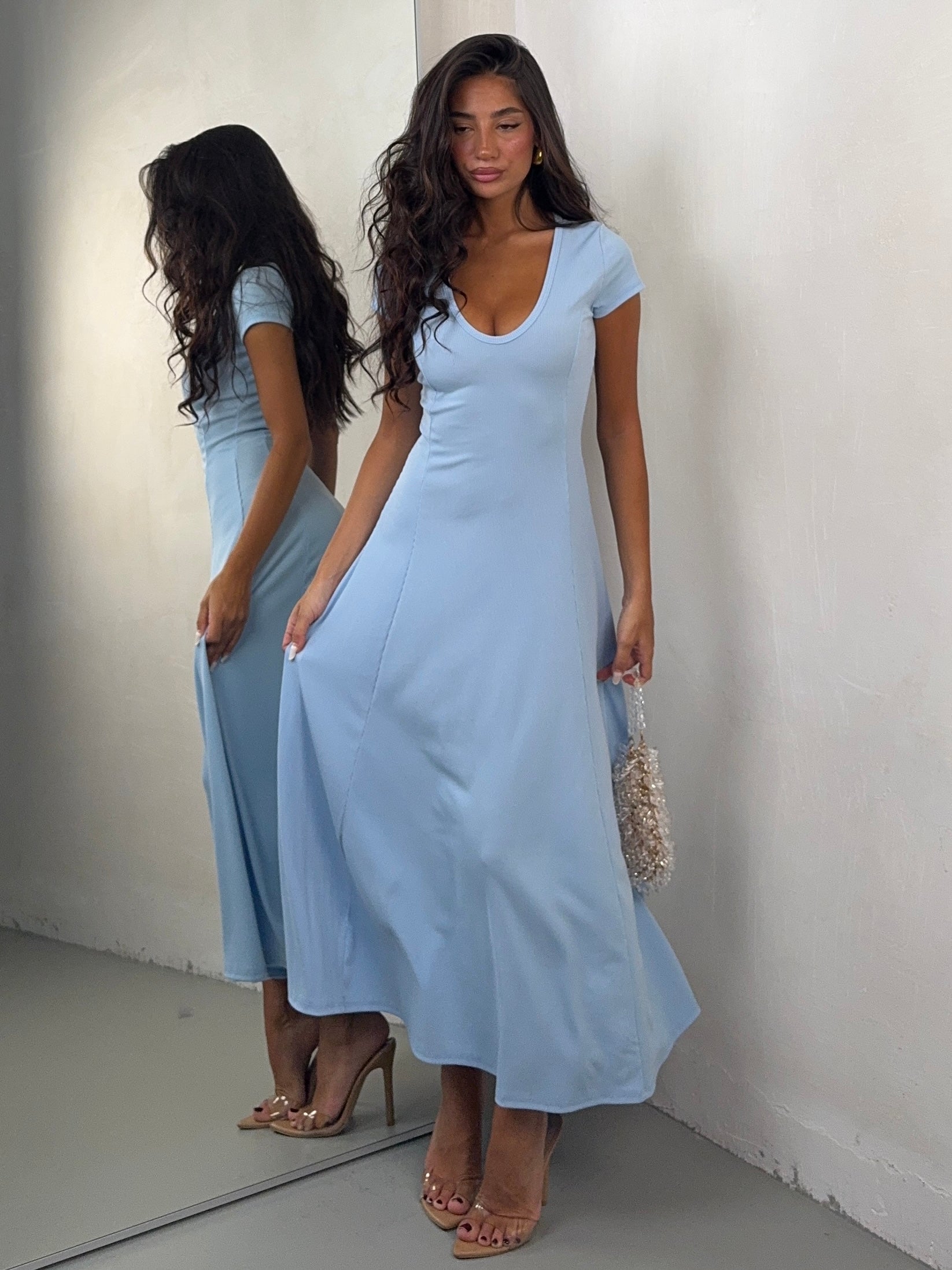 DRESS COSTINA BLUE CIEL