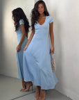 DRESS COSTINA BLUE CIEL