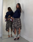 SKIRT ALGODON MARRONE