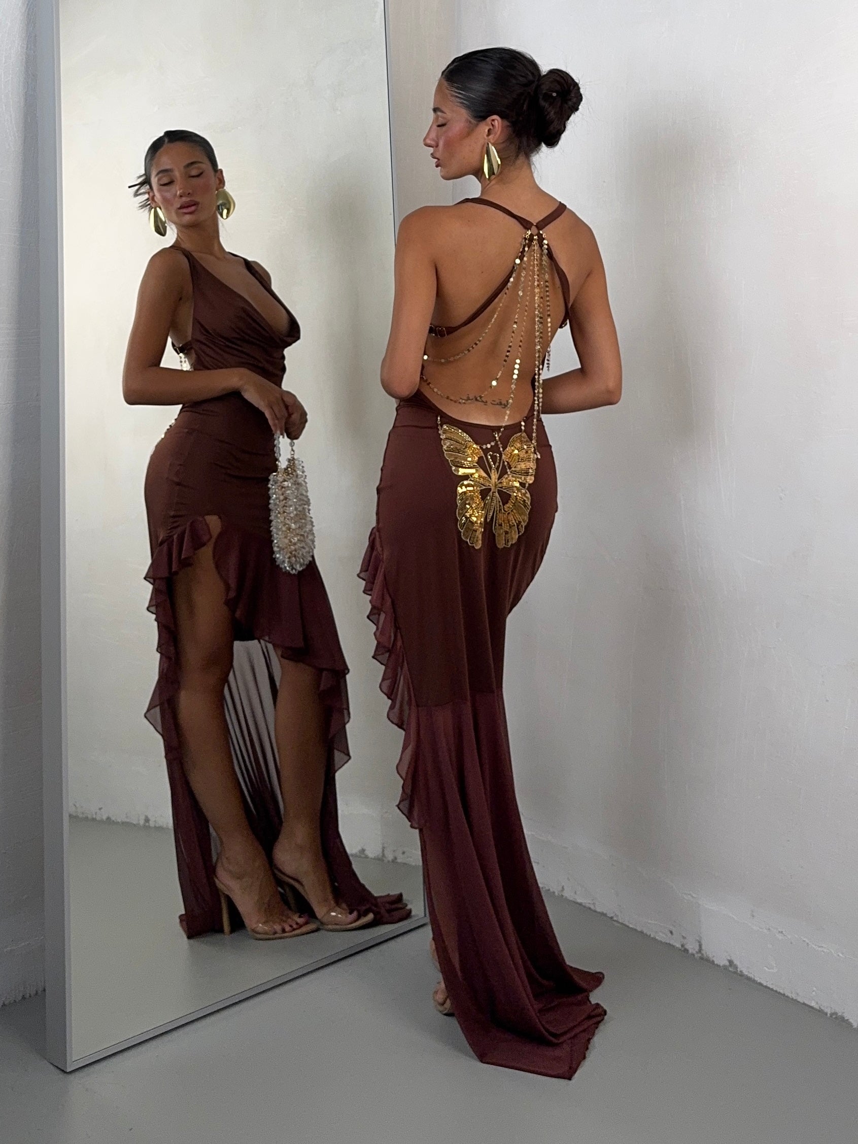 DRESS ALEXIS RUGGINE