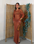 DRESS RUBY LUREX