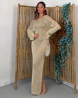 DRESS RUBY LUREX