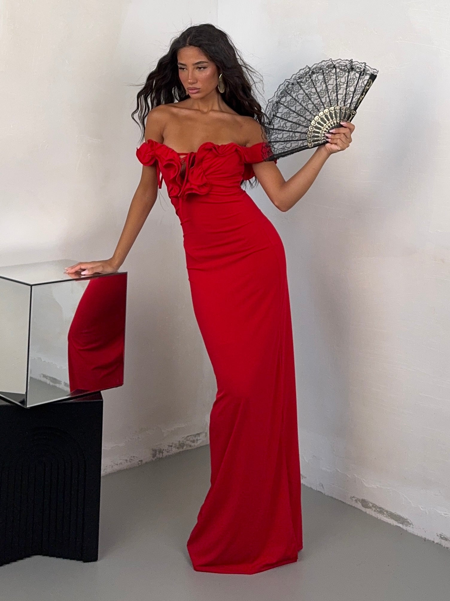 DRESS ESME ROSSO