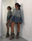CAMICIA FAKE DENIM