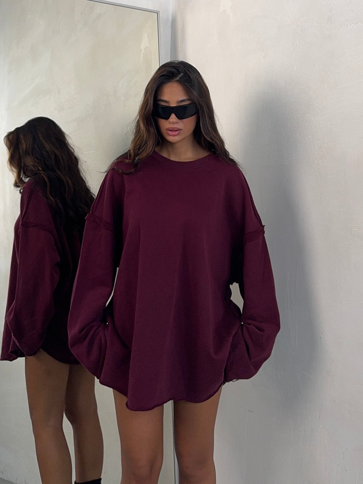 LONGSLEEVE BURGUNDY