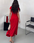 DRESS COSTINA ROUGE