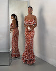 COORD LOLA FLOWER ORANGE
